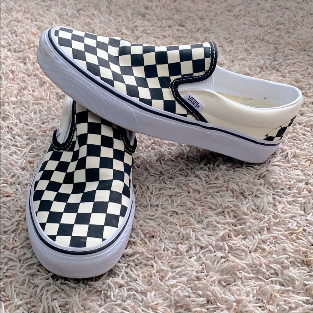 VANS Classic Checkerboard SlipOns LIKE NEW